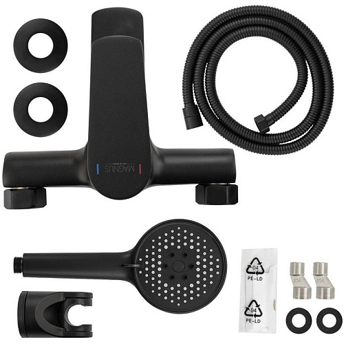 MAGNUS Смеситель д/ванны, ЧЕРНЫЙ код: 8710