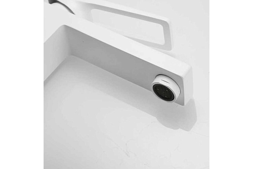 Смеситель д/раковины SHEVANIK белый мат. S6801C