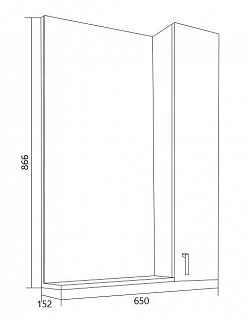 Зеркало-шкаф 65 "Вита-65" ПР белый 1 Марка