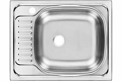 Мойка нерж врезная  UKINOX 56х43.5 (0,5х160) "Классика" правая матовая  CLM560.435-5K 1R