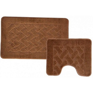 Набор ковриков (2 предмета) "CLASSIC" квадраты 00285