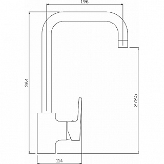 Смеситель д/кухни ORFEY  d40 4003L  ARGO 41002 снято с производства