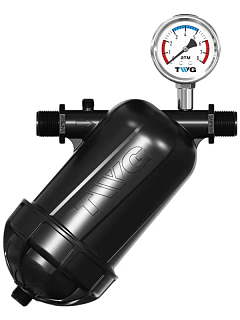 Фильтр дисковый 1"  TWG DF-100  сброс1/2 (манометр в комплекте)