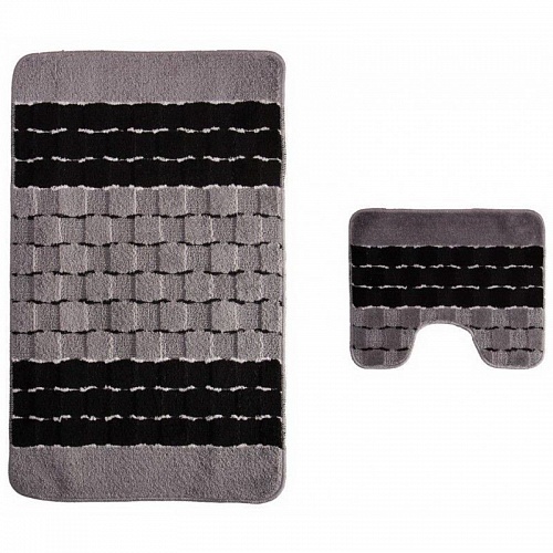 Набор ковриков (2предмета) СИЛЬВЕР 60х100см +50х60  бирюзовый (00204)