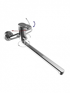 Смеситель д/ванны "Rumoi" (RUM-1015) длинный излив TOKITO снято с производства