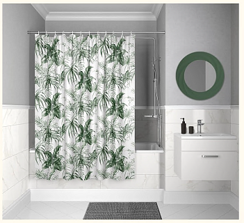 Штора для ванной комнаты, IDDIS, 200*180 см, полиэстер, D10P218i11