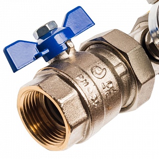 Коллектор 10-вых. латун. с расходомер. (SMB 0473 000010) STOUT  АКЦИЯ !!!