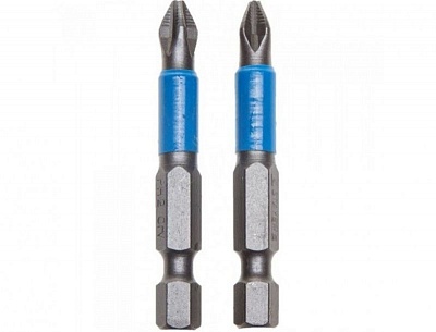 Биты STAYER "PROFI" (PH2, Е1/4",50мм) (2шт) (26203-2-50-02)