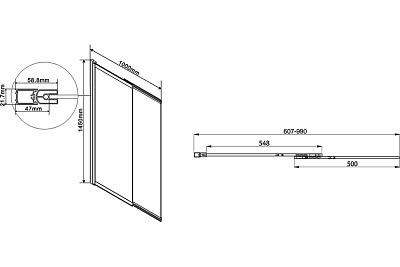 / Vincea VSB-1E100CLB, 1000*1450,  ,  