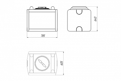 Емкость ЭВП 240л белая (ВxШxД: 640x605x785) ВЫГОДА