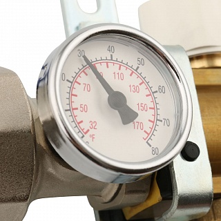 Коллектор 4-вых. латун. с расходомер. (SMB 0473 000004) STOUT 