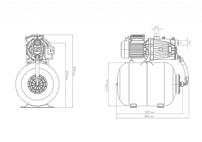 Насосная станция "Джамбо" 70/50П-50 (2.0) (3026)