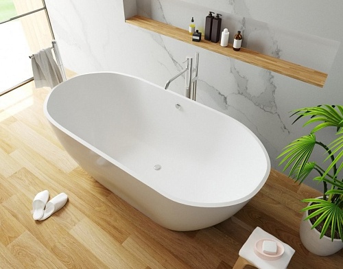 Ванна литьевой мрамор Эстет Майами,160  + обрешетка