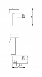 Гигиенический набор Haiba HB5502 хром