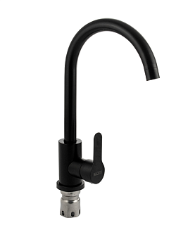 MAGNUS Смеситель д/кухни, ЧЕРНЫЙ из нерж ст марка 304 код 9201
