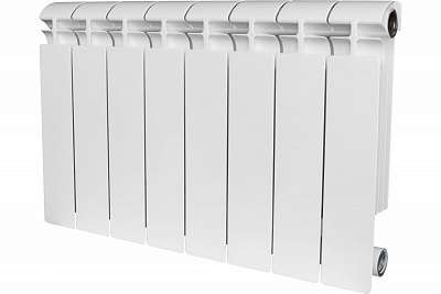 Радиатор биметаллический боковое подключение ALPHA 350 (SRB-2310-035006) Stout 6 сек. ВЫГОДА