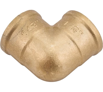 Уголок 1/2" ш/ш латунь никель LD (65)