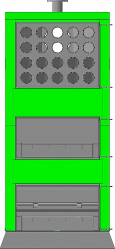 Котел твердотопливный Lavoro Eco L-350