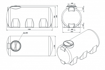 Емкость H 750л
