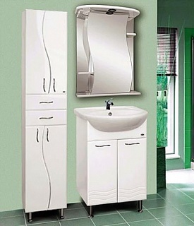 Зеркало-шкаф 55 "Лиана-55" правое (подсветка) MISTY 