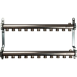 Коллектор 11-вых. нерж.ст. без регул. клап. (SMS 0923 000011) STOUT