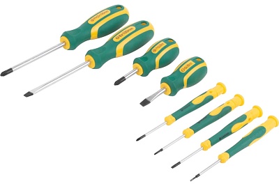 Набор отверток 8 шт "Контур" FIT прорезиненные ручки (56038)