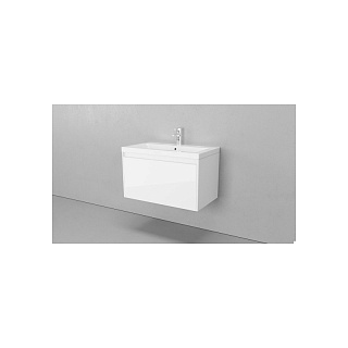 Комплект мебели 80 "KLAUFS-80" подвесная белая 1 ящикVELVEX (ум.COMO-80)