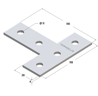 Пластина соединительная Т-образная TCP 38-41 4F5 (48/12шт/кор) (09260001)