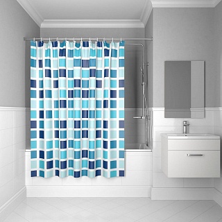 Штора для ванной комнаты, IDDIS, 200*180 см, полиэстер, Basic ,B63P218i11 (11940)