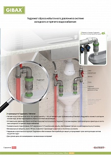 Гидромат сброса избыточного давления XBC/ГВС 8 бар, 3/4" нр-1/2"вр, t-150 *C ВЫГОДА