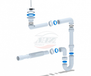Сифон мини элит для ванн с гибкой трубой 40 50 как собрать
