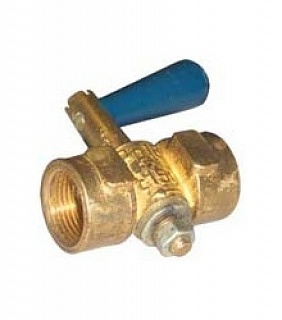 Кран трехходовой Ду 15 11б38бк с площ.(G1/2-М20*1,5) без ручки