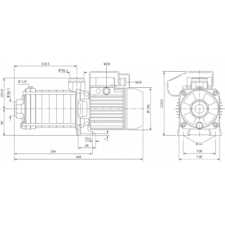 Насос MHIL 903-E-3-400-50-2 (4158373, 4210667) 3-ф повысительный