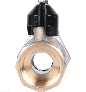 Кран шар. с нак. гайкой прямой баб. ВР 3/4"x1"  (SVB-0009-002025) STOUT