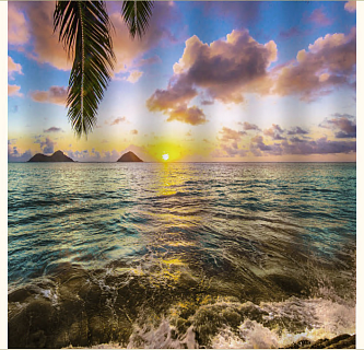 Штора д/ванной комнаты 180х200 фотопринт"Морской закат" BRIMIX (PL), арт. 02-23