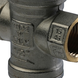 Редуктор давления 1/2" с давлением на выходе 1…4 бар с вых. для манометра (SVS-0010-000015) STOUT 