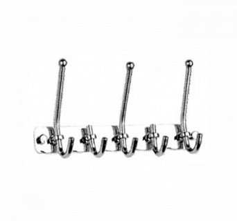 Вешалка 5 крючков хром  (HB201-5)