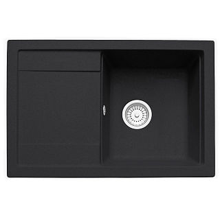 Мойка гранит FOSTO КМ 74-49 (обсидиан 420) с сифоном