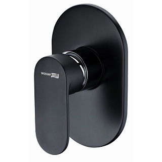 Смеситель д/душа "Elbe" (7451)  встройка 35мм черный  WasserKraft