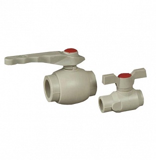 Кран пластиковый шар. д. 16  FV-Plast (40/10)АКЦИЯ