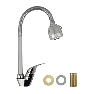 Смеситель BRIMIX МОНО с гибким изливом (6508)