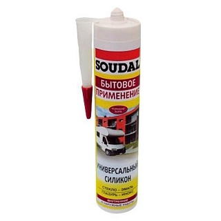 Герметик "SOUDAL-универсальный"бел. 280мл.(15) (105907) АКЦИЯ
