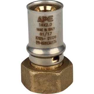 Переходник с нак. гайкой 1/2"х16 для металлопластиковых труб прессовой SFP-0016-001216 STOUT