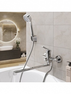 Смеситель д/ванны "Rumoi" (RUM-1015) длинный излив TOKITO снято с производства