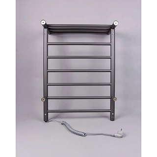 Полотенцесушитель "Kraftte" 510х575 П4 с полкой ГРАФИТ электро САНАКС 44020