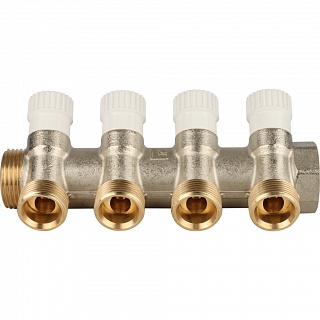 Коллектор распределительный 1", 4 отвода 3/4"ЕК (SMB 6851 013404) STOUT