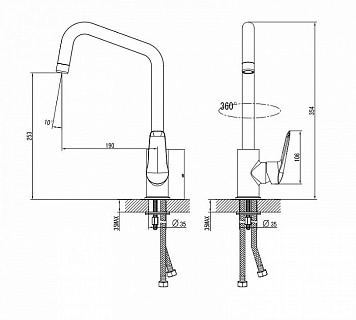 Смеситель для кухни, Torr, IDDIS, TORSBL0i05