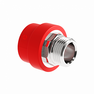 Муфта SLT BLOCKFIRE PP-R комб. НР 75?2 1/2" под ключ (SLTFMBF4757GR)