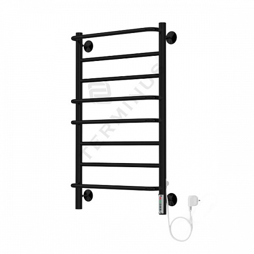 Полотенцесушитель "Евромикс" 500х850 П8 электро черный матовый (RAL 9005) TERMINUS