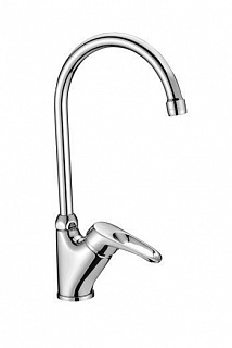 Смеситель д/кухни "OMEGA"  (3105С) 35 мм. высок. поворот. излив LEMARK  снят с производства ВЫГОДА!!